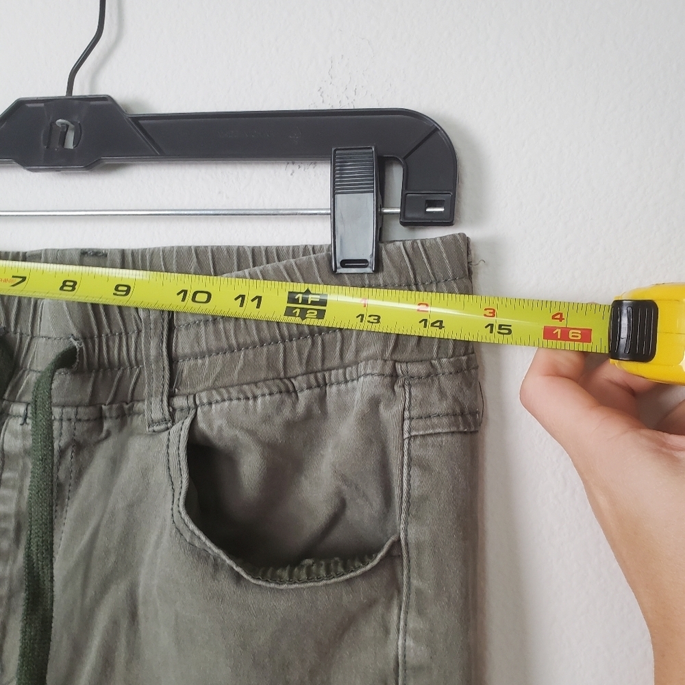 Monkey Ride Olive Green Cargo Pants Women's Size 29 Distressed - Picture 5 of 12